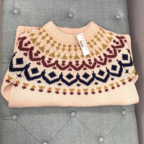 NWT J.Crew Fair Isle crewneck sweater. - Picture 5 of 8